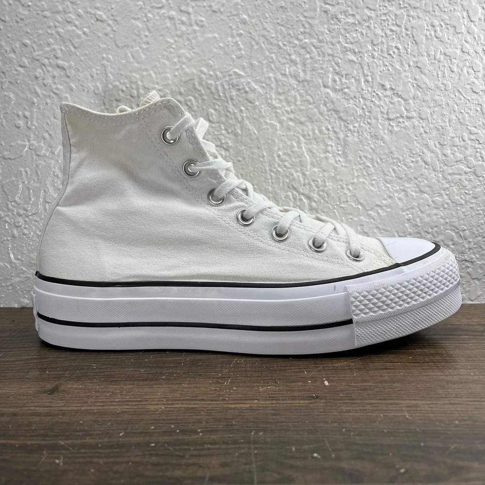 Converse Chuck Taylor All Star Lift Platform High Top Women's White Shoes - W 8